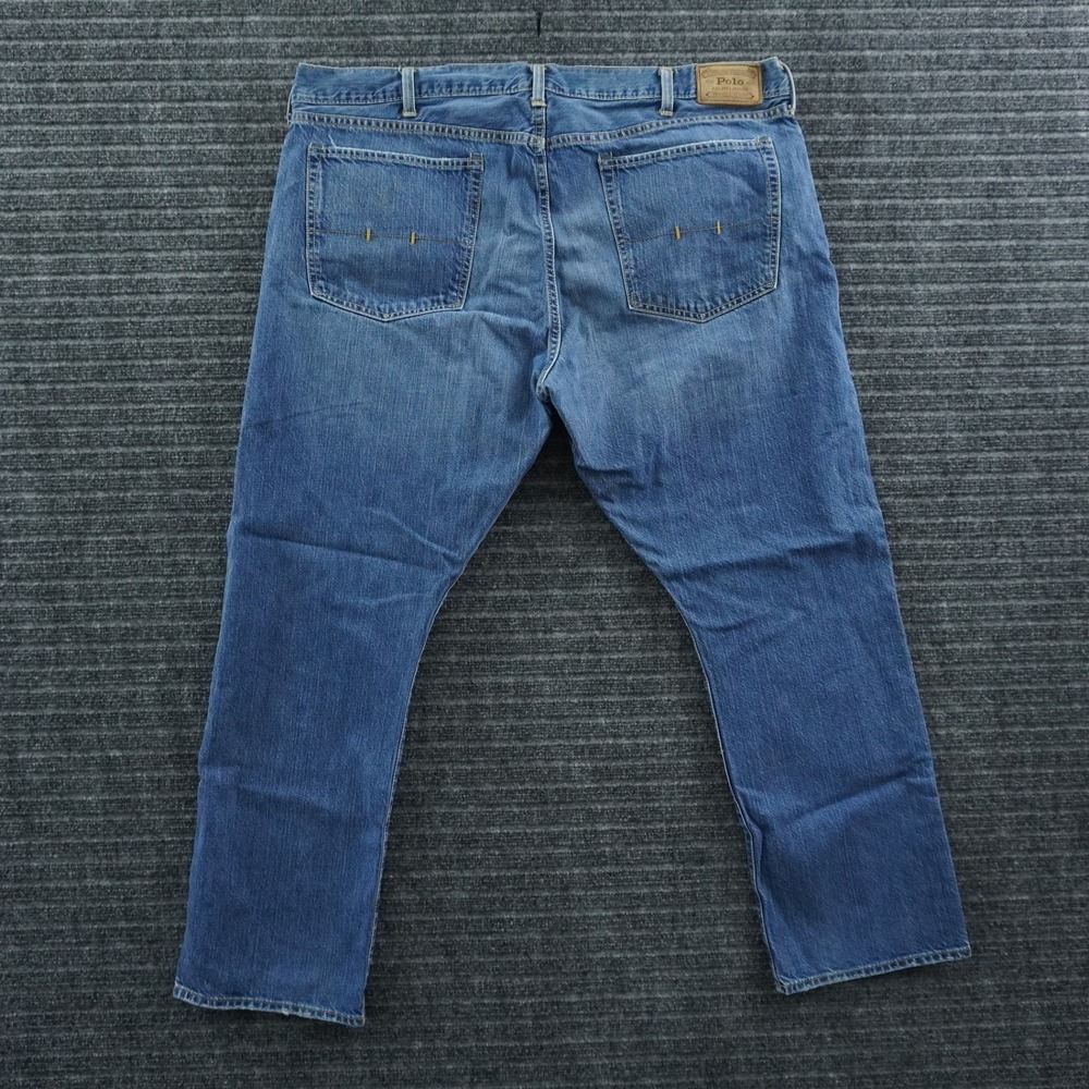 Polo Ralph Lauren Straight Leg Jeans Mens 42x30 Blue Medium Wash Dungarees